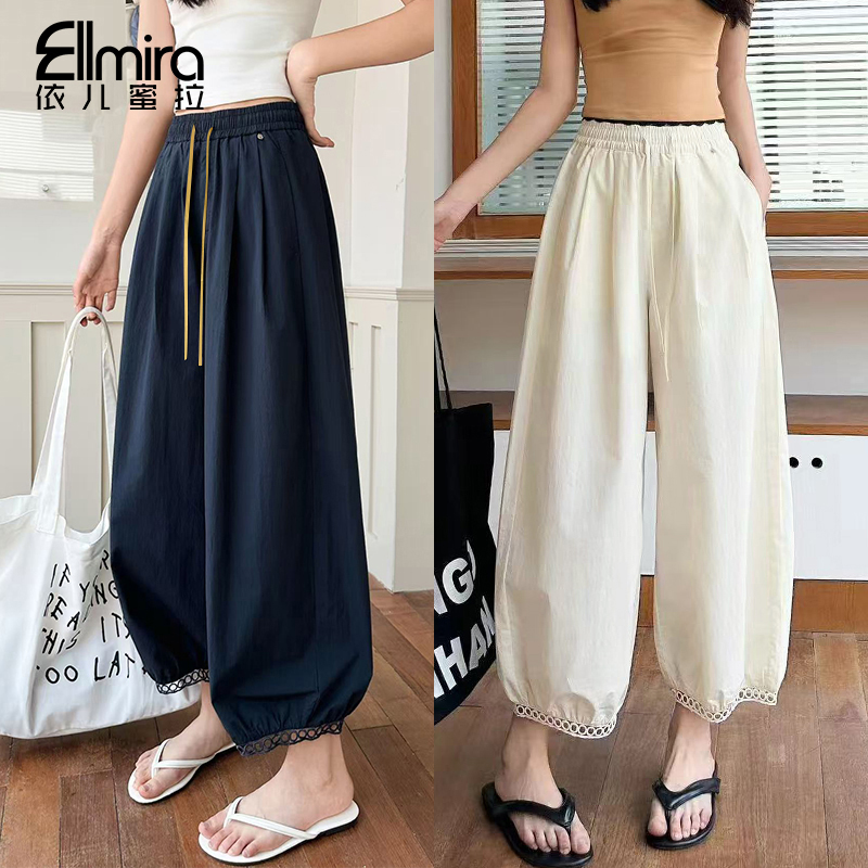 9313女童九分裤薄款夏装儿童休闲裤宽松洋气2025新款大童裤子潮