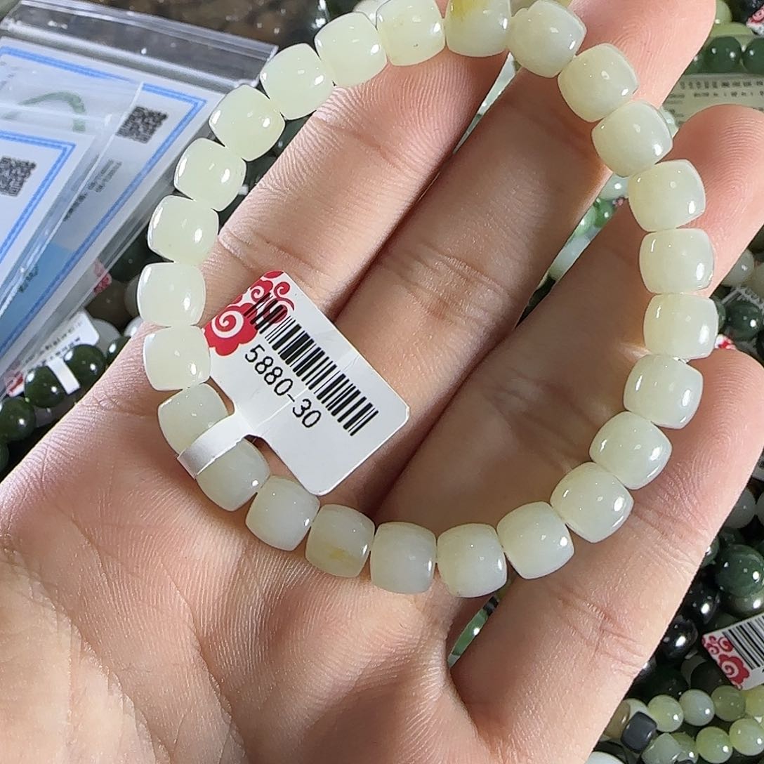 和田玉手链未镶嵌169