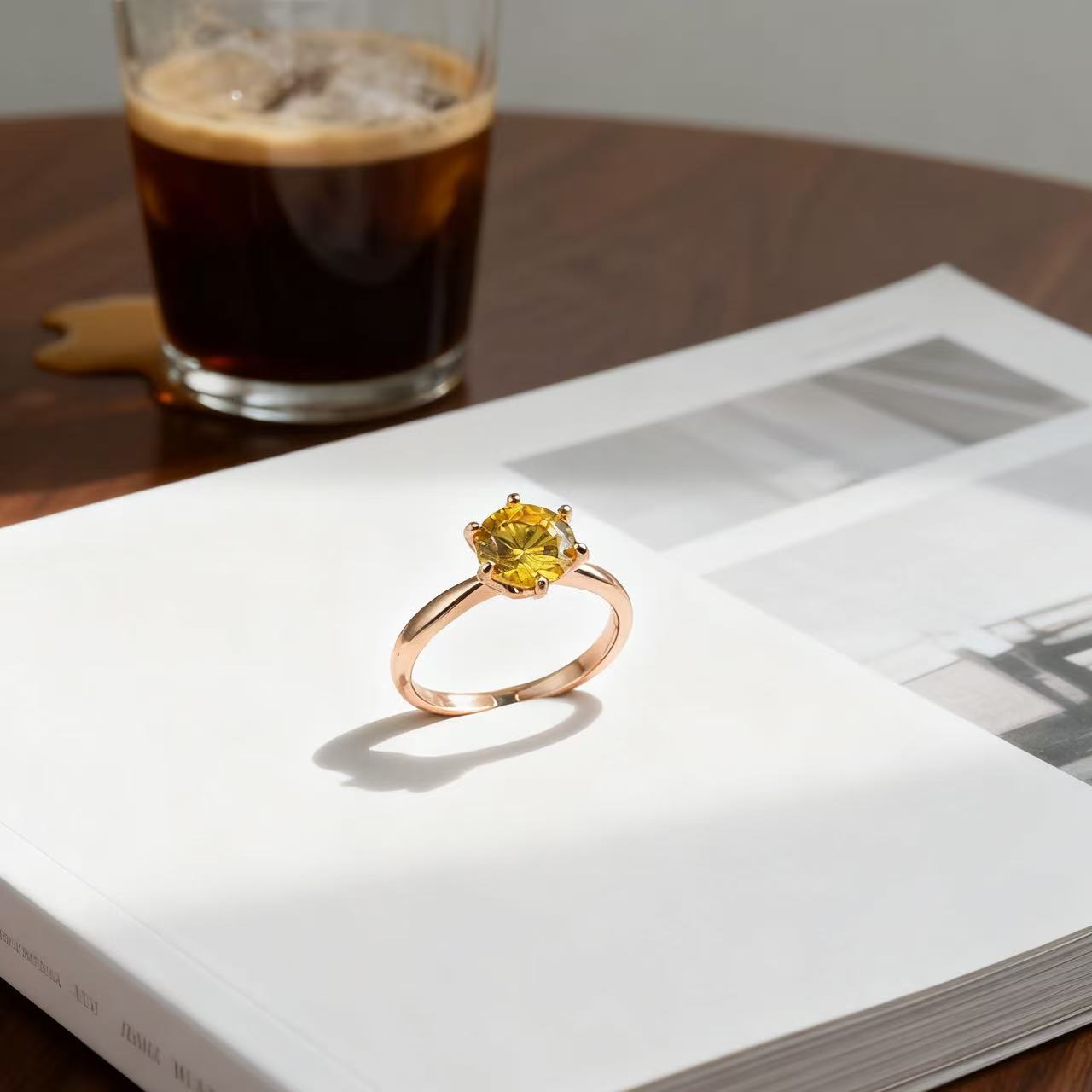 钻石黄戒指-xp0115-1