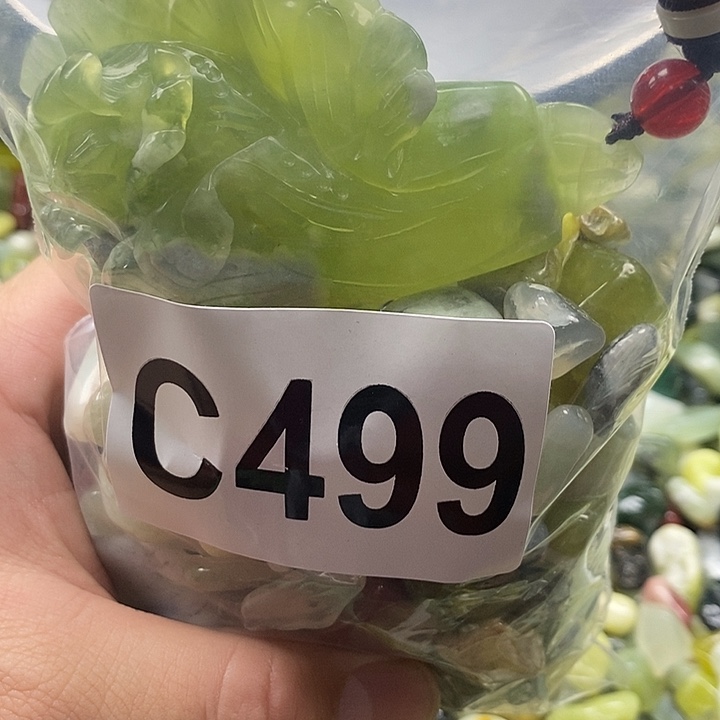 岫玉鱼缸石未镶嵌