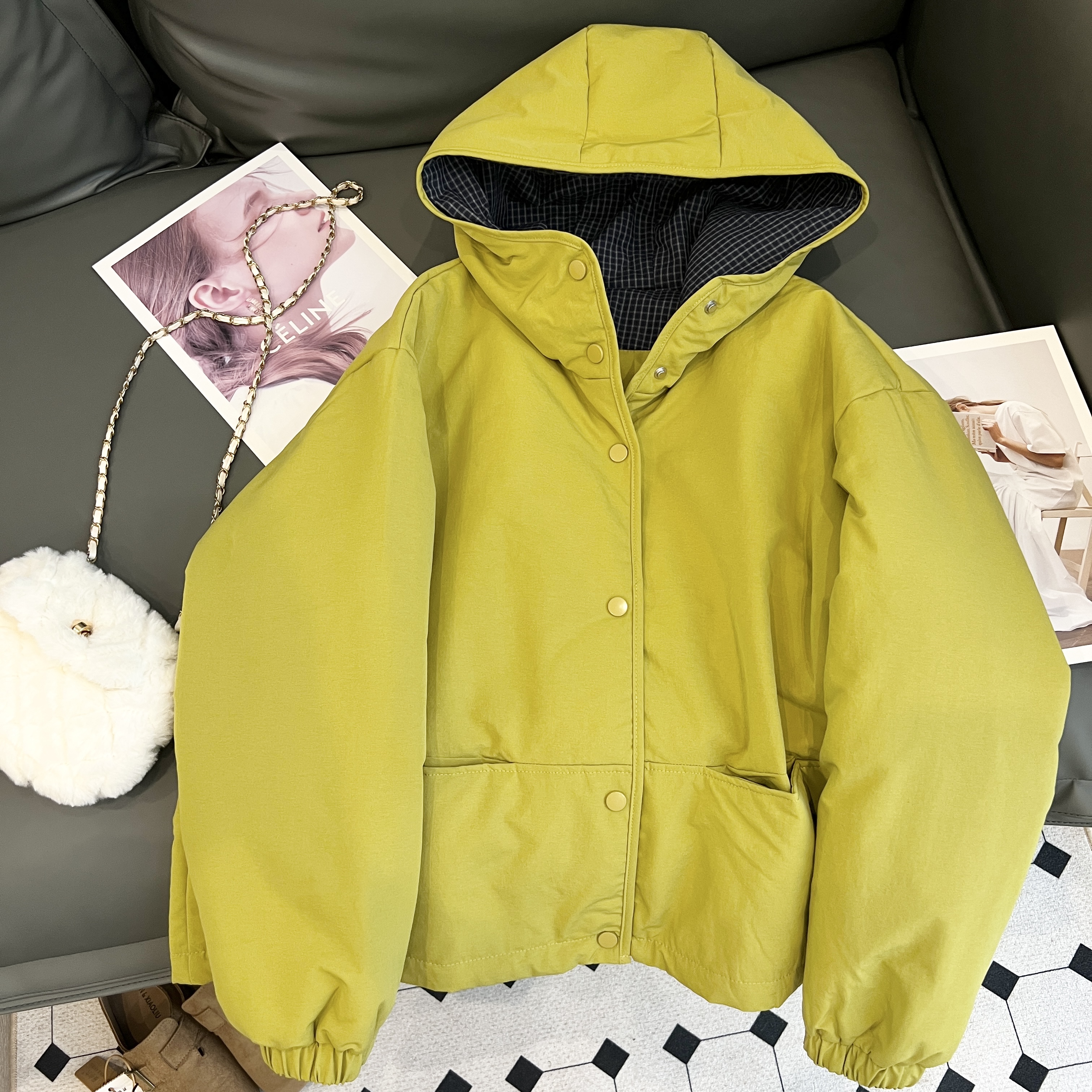 保暖棉衣常规款冬季连帽宽松防风棉服秋冬百搭