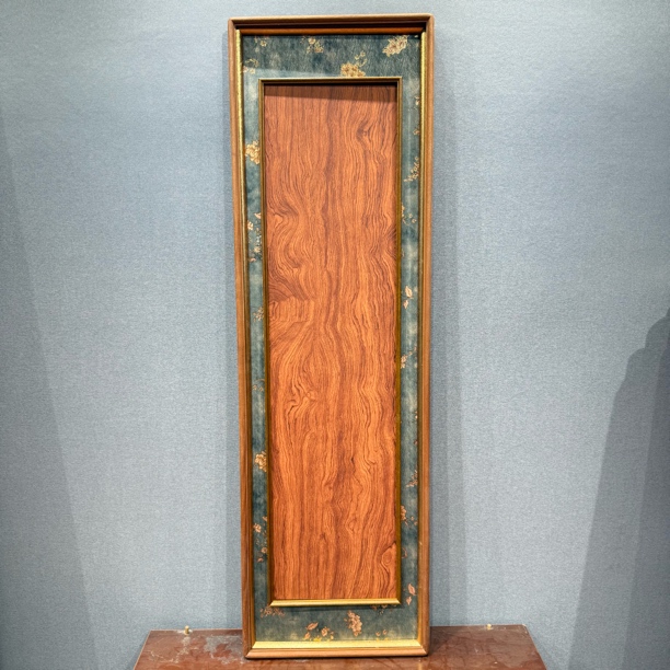 江南苏绣锦—35x120乌檀框中框 实木榫卯画框