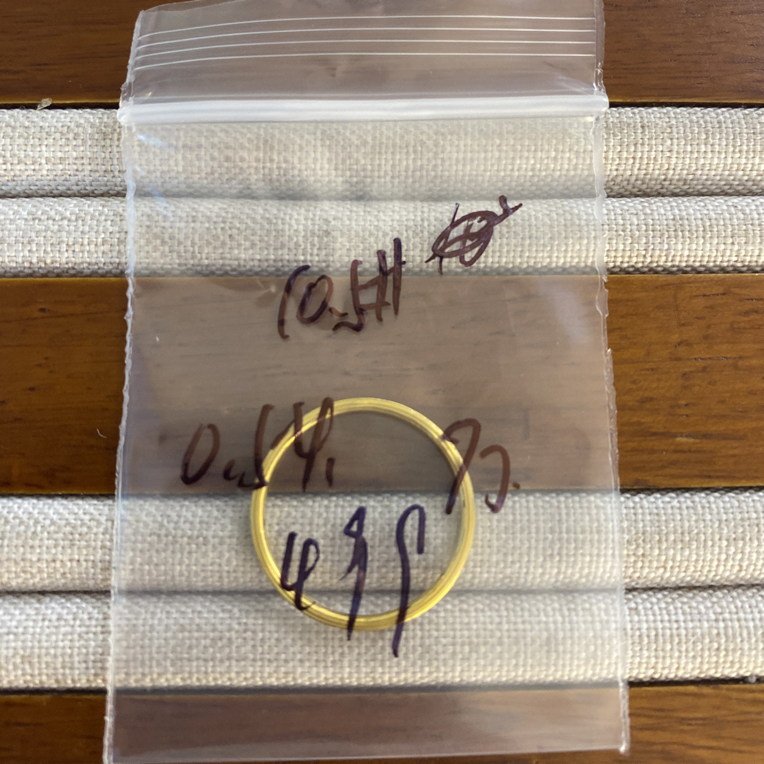 克重0.54 10.5号 万花筒戒指 足金999