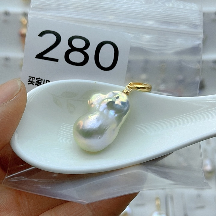 淡水珍珠颈饰银S925镶嵌