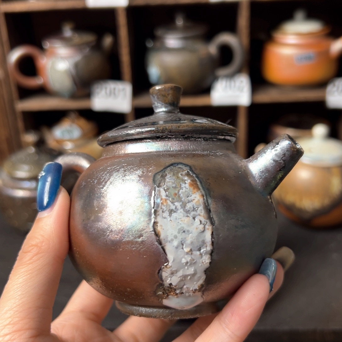 杯柴烧茶器铁胎壶