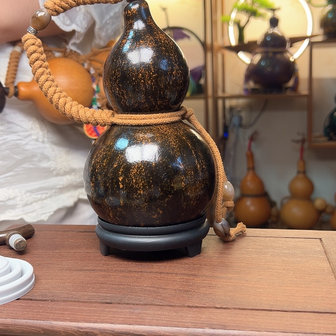5 传统大漆酒葫芦直播间一物一拍