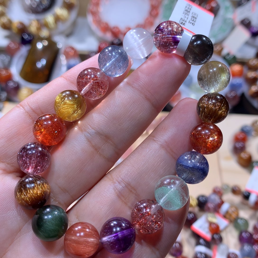 水晶手链未镶嵌水晶多宝10mm