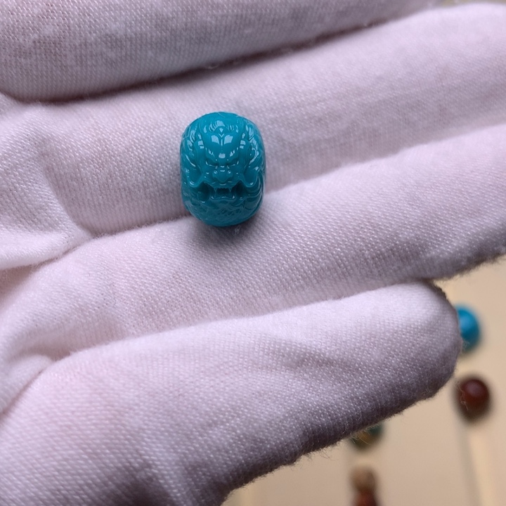 绿松石龙鼓珠13未镶嵌