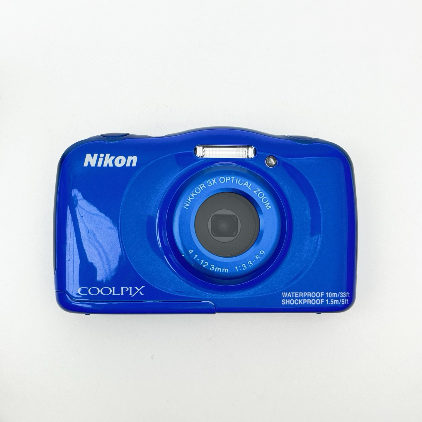 99新 Nikon/尼康 S33蓝色质感三防相机可潜水1400w像素