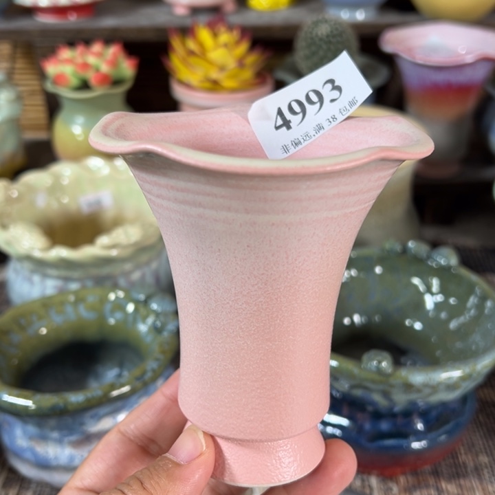 口8 手工花盆满30包邮