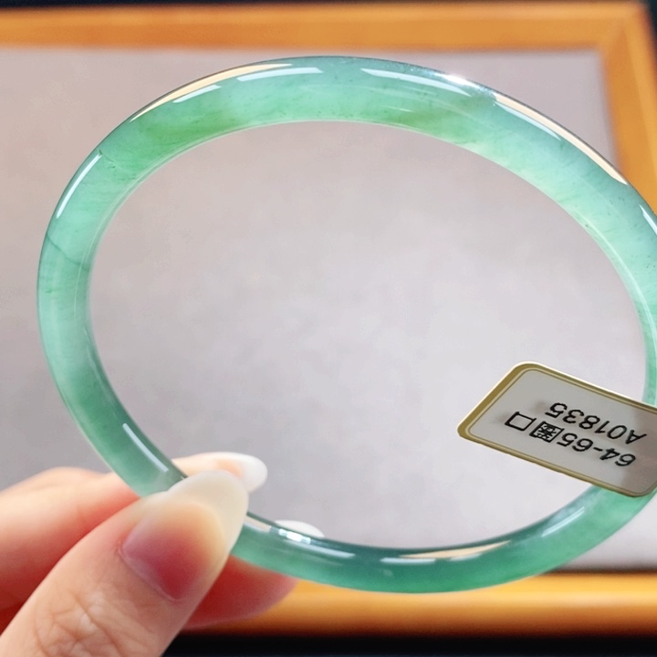 翡翠未镶嵌手镯天然翡翠手镯14号