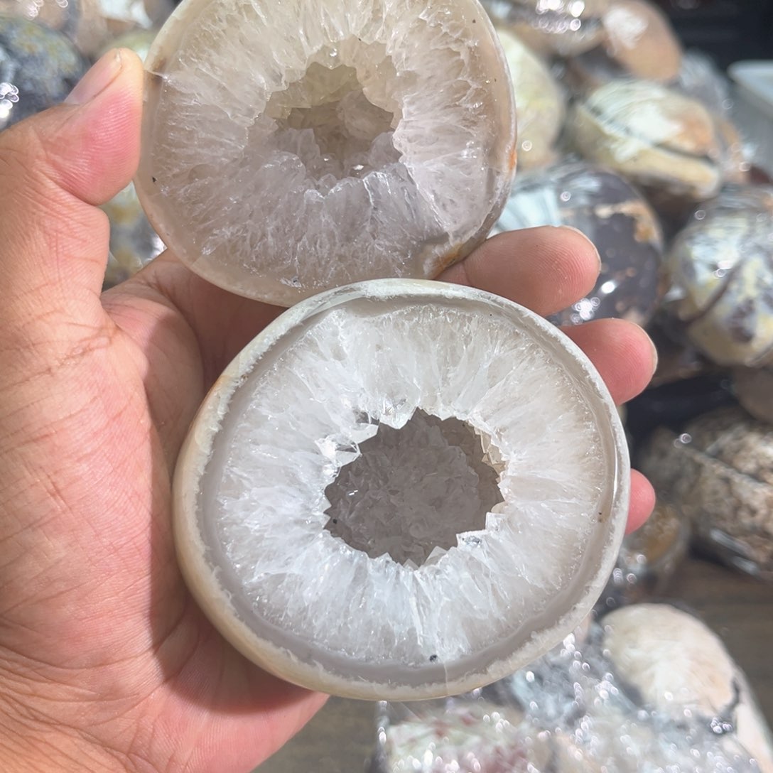 紫晶摆件未镶嵌聚宝盆