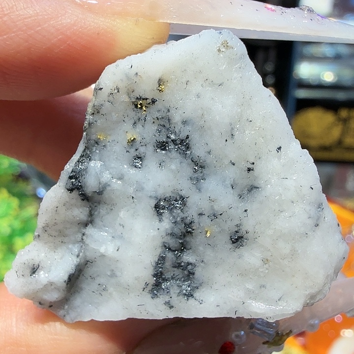 铭17.4g聚金阁天然明金矿标