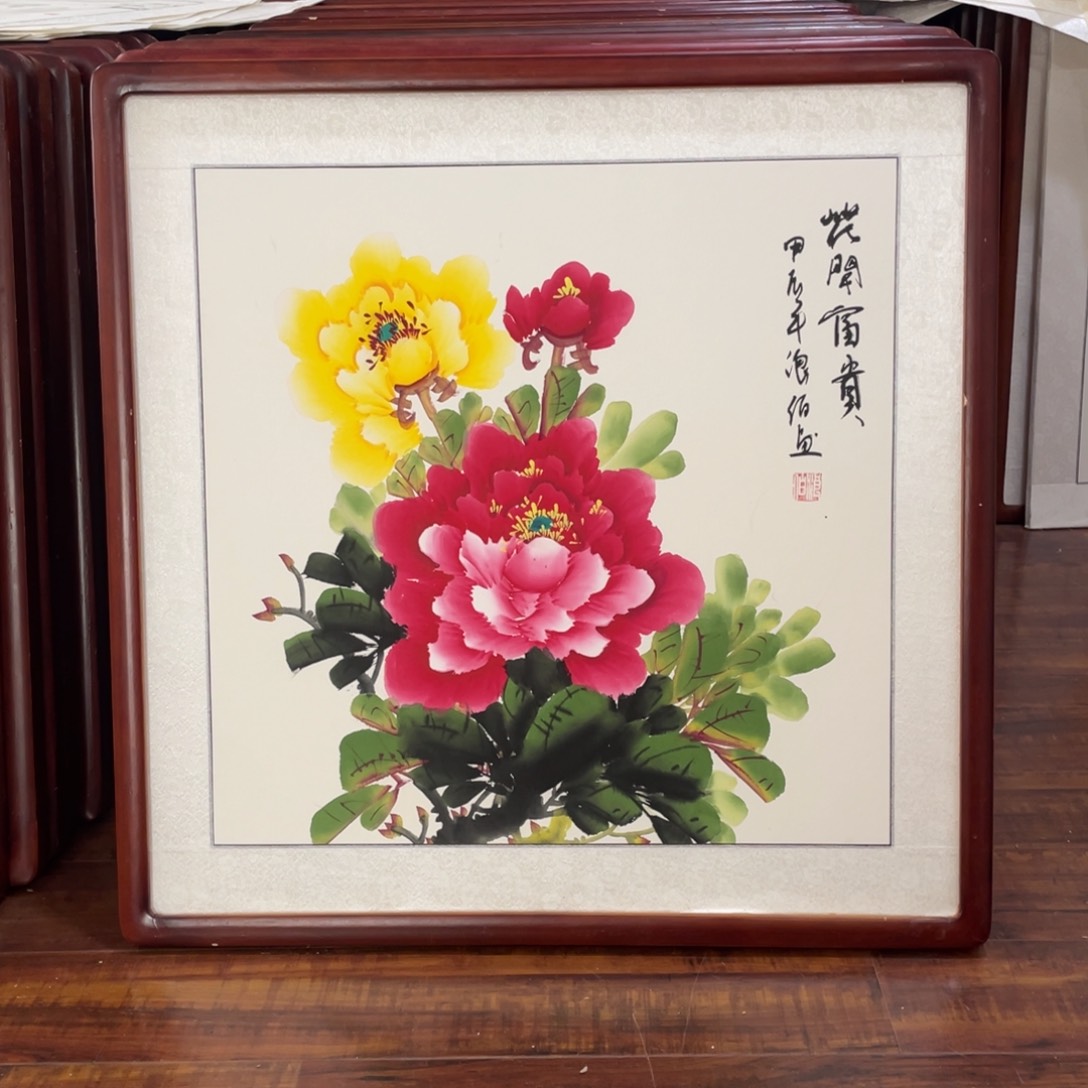 国画带框尺寸63*63厘米