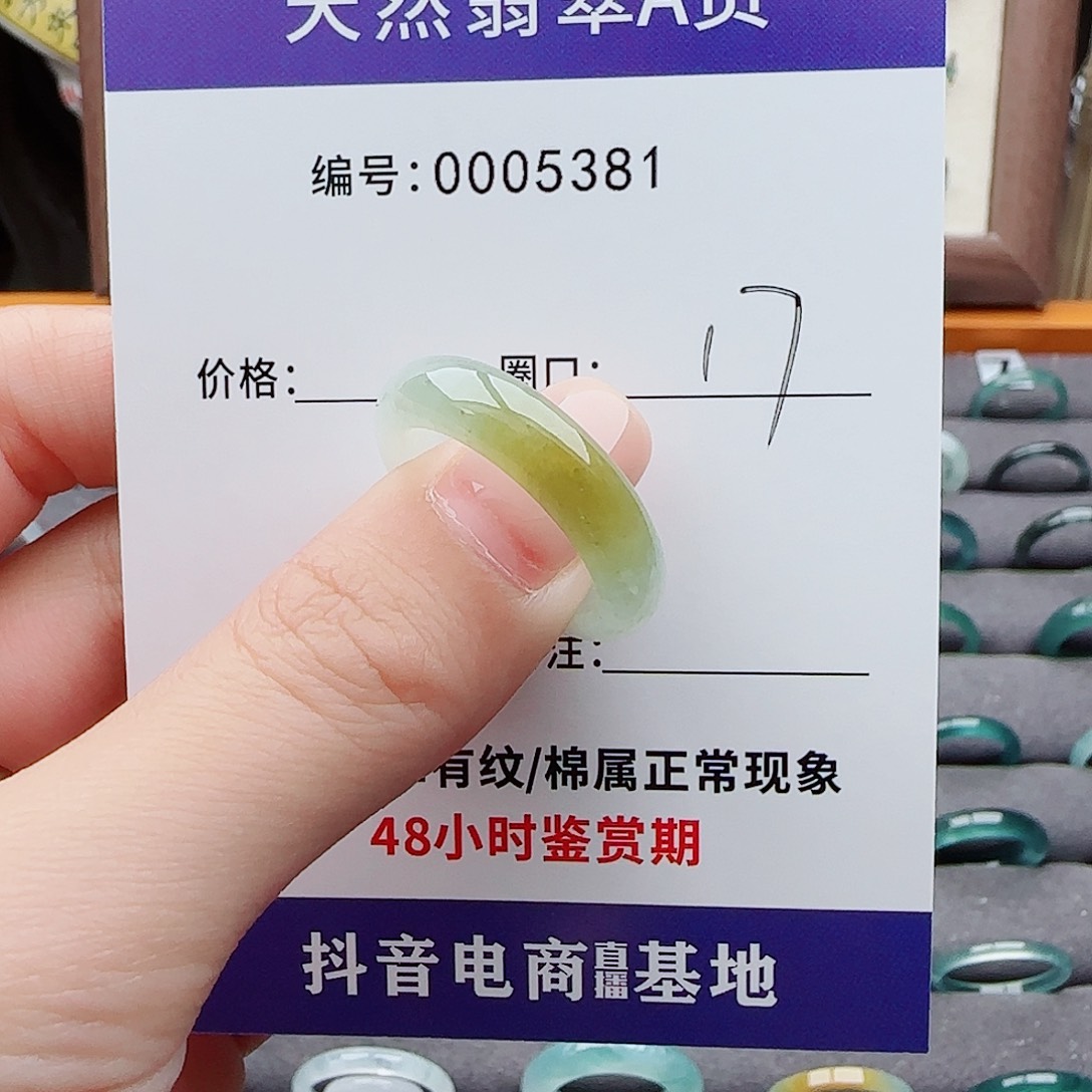 未镶嵌戒指翡翠天然