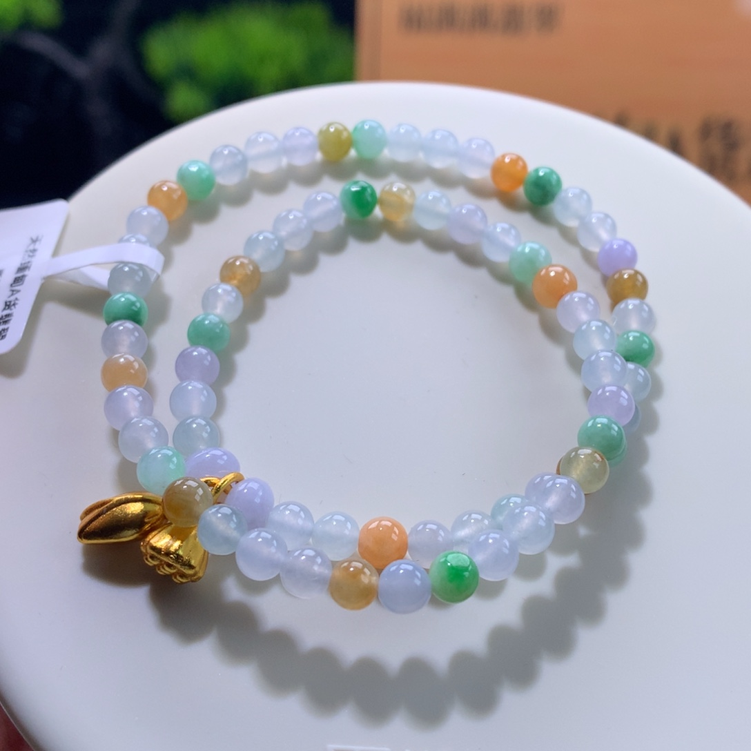 翡翠未镶嵌手链卡5