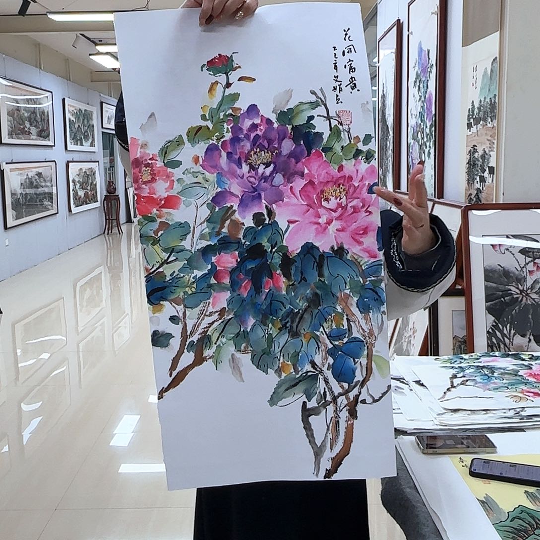 国画国画作品多次