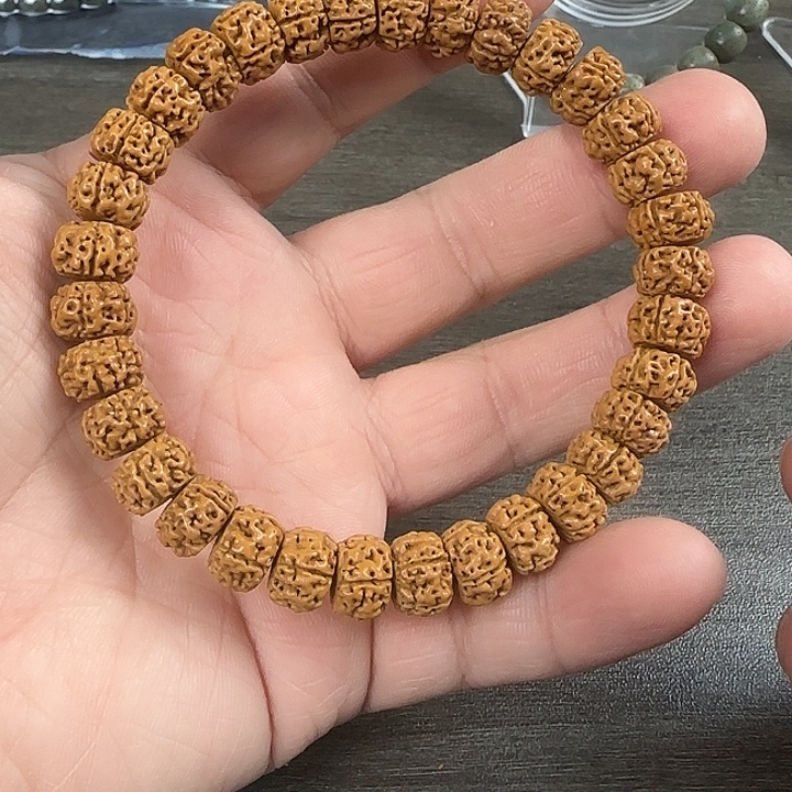 星月菩提手串卷王文玩闪拍--26