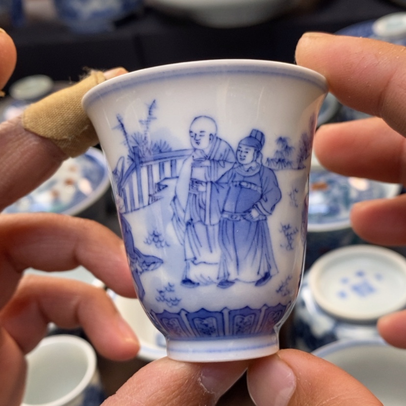 【闪购商品】景德镇青花主人杯