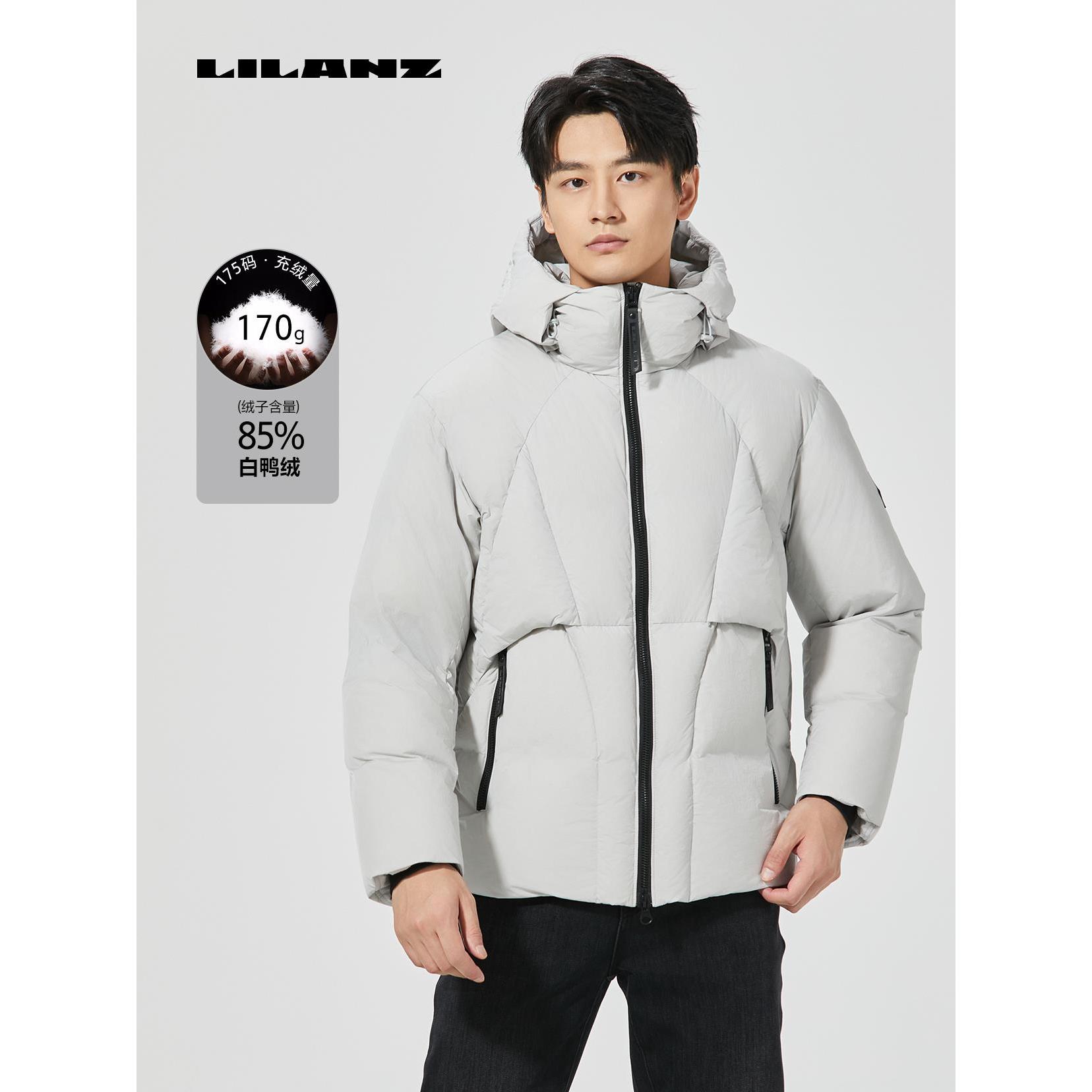 【远红外发热面料】利郎门店IP联名羽绒风衣（艺术家联名） DRF205
