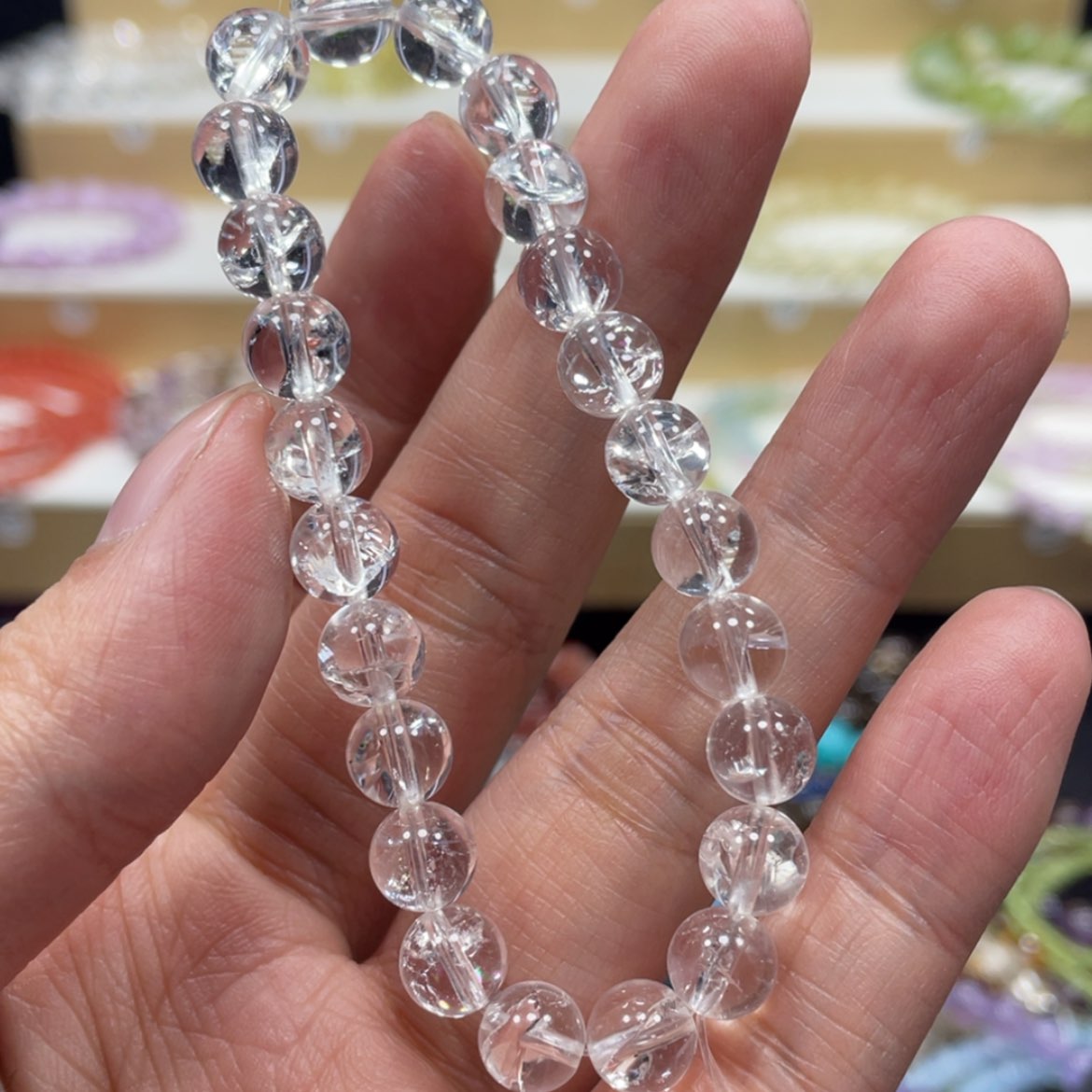 【闪购商品】水晶手链银S800镀金镶嵌在*