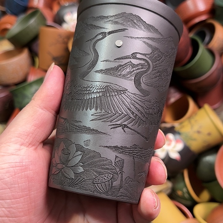 紫砂茶杯全手工紫砂主人杯