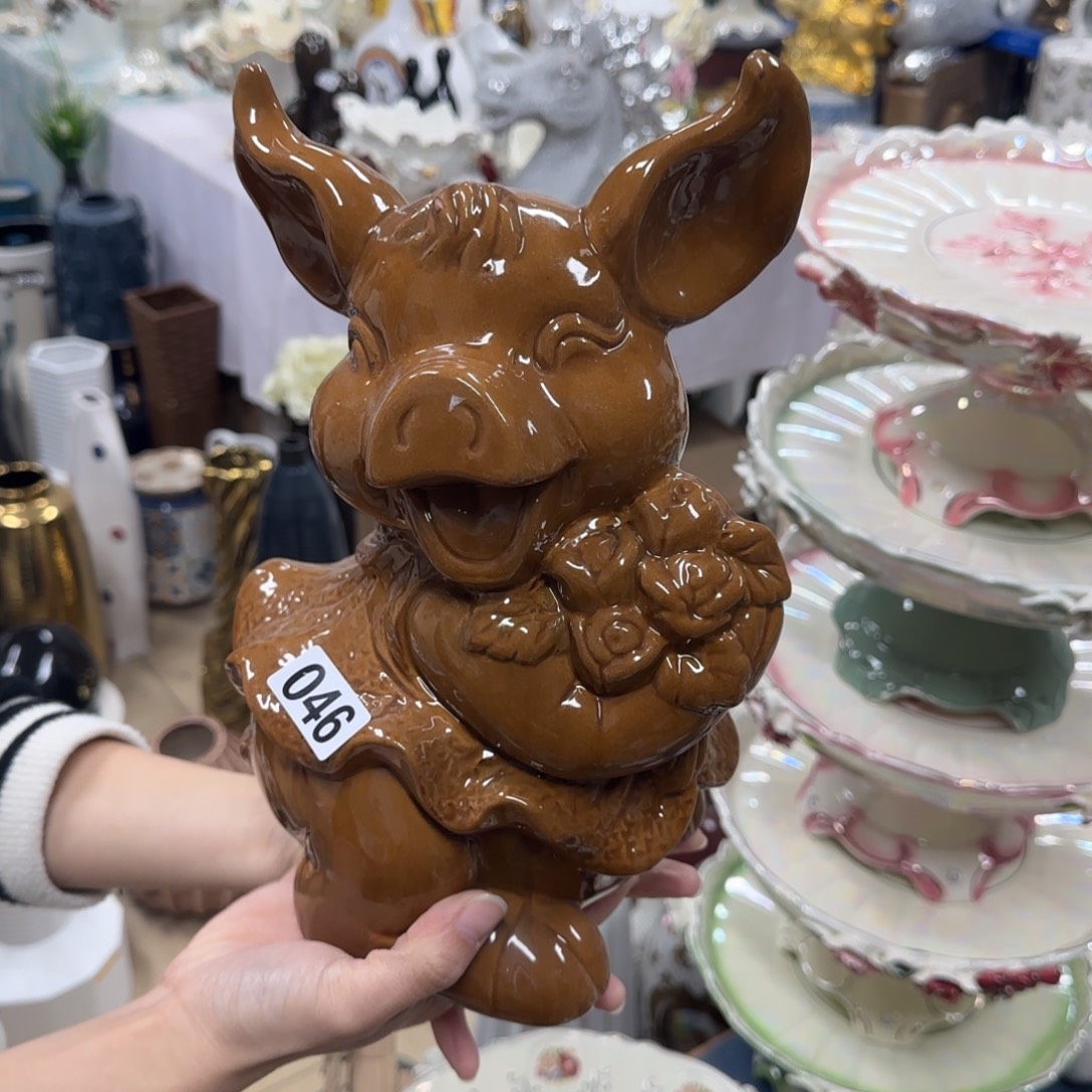 瓷片陶瓷工艺花瓶摆件