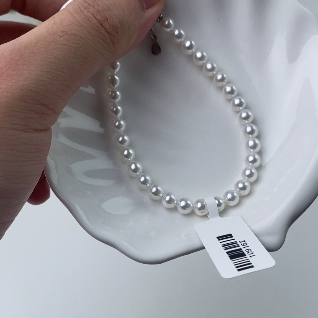 银S925镶嵌淡水珍珠手链109162