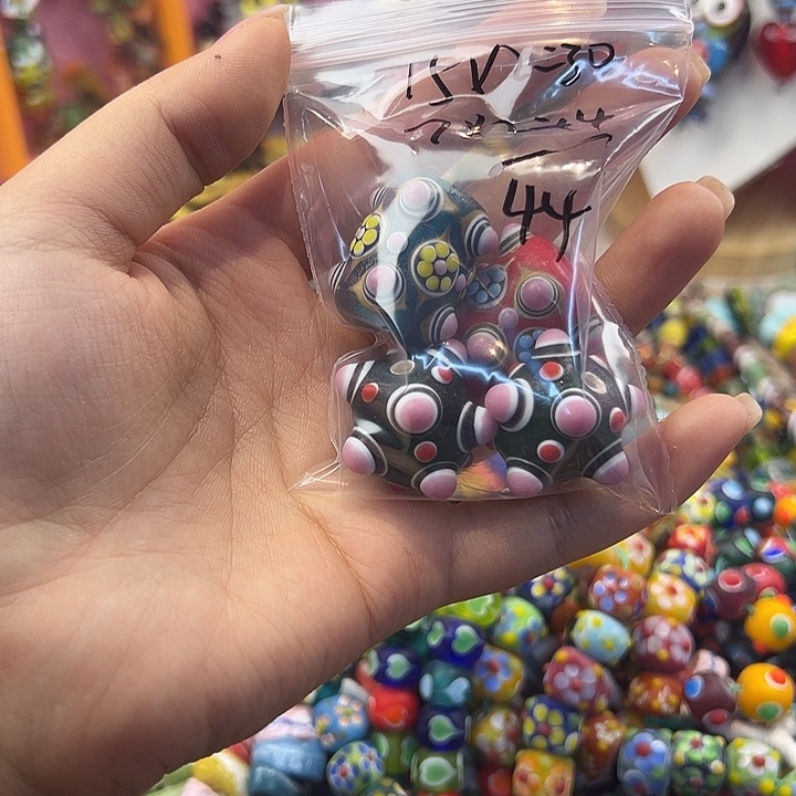 琉璃颈饰单颗蜻蜓眼