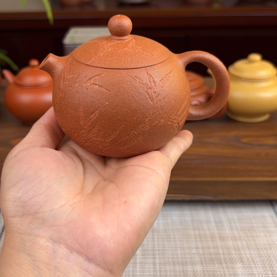 熊***鱼茶壶紫砂黄降坡西施全手200cc