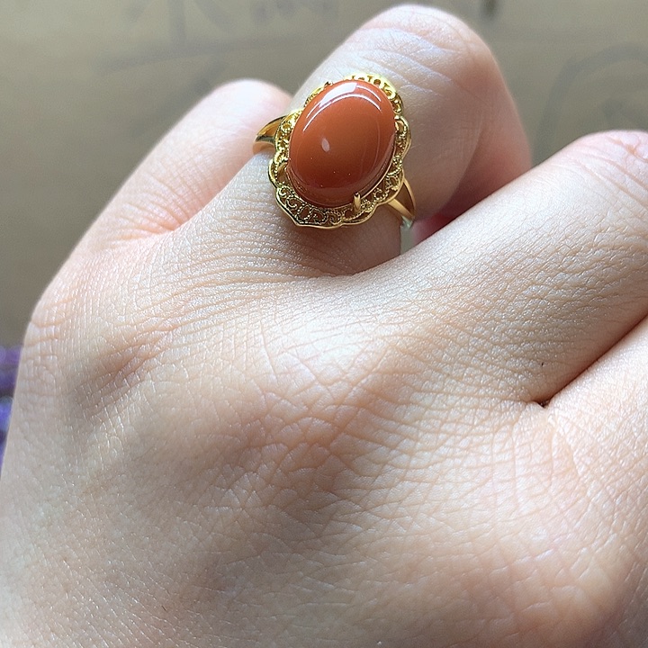 水晶水晶戒指银S925镶嵌