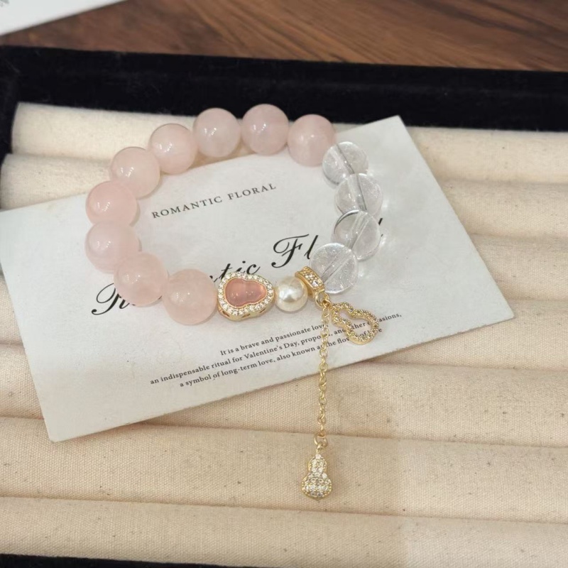 X2963西柚粉白水手链高端轻奢手串多样性发一