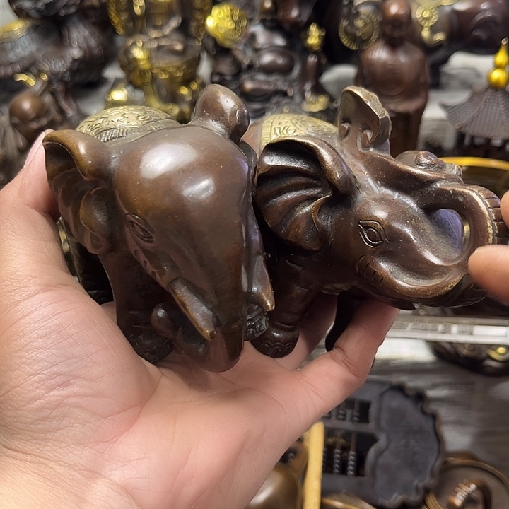 顺顺利利，铜器摆件