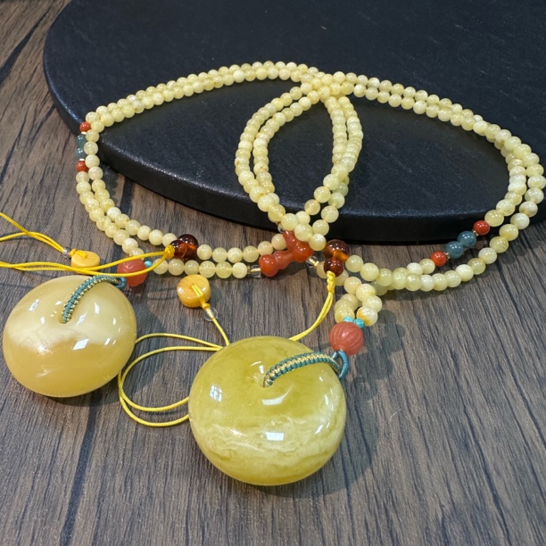 【小宝晶选】原创蜜蜡平安扣吊坠 多样性发一件 130XBXW