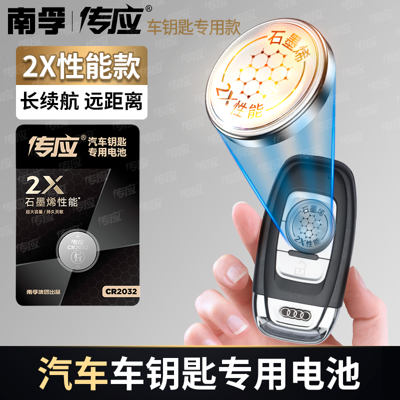【知道电池型号拍此链接】南孚传应石墨烯纽扣电池CR2032/2025/2450