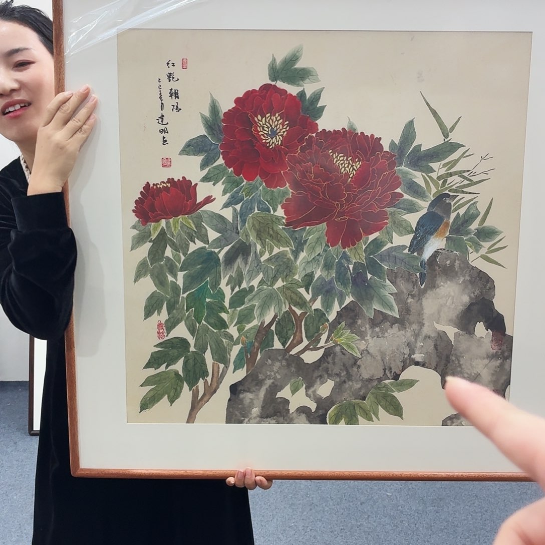 国画手绘作品80-80尺寸