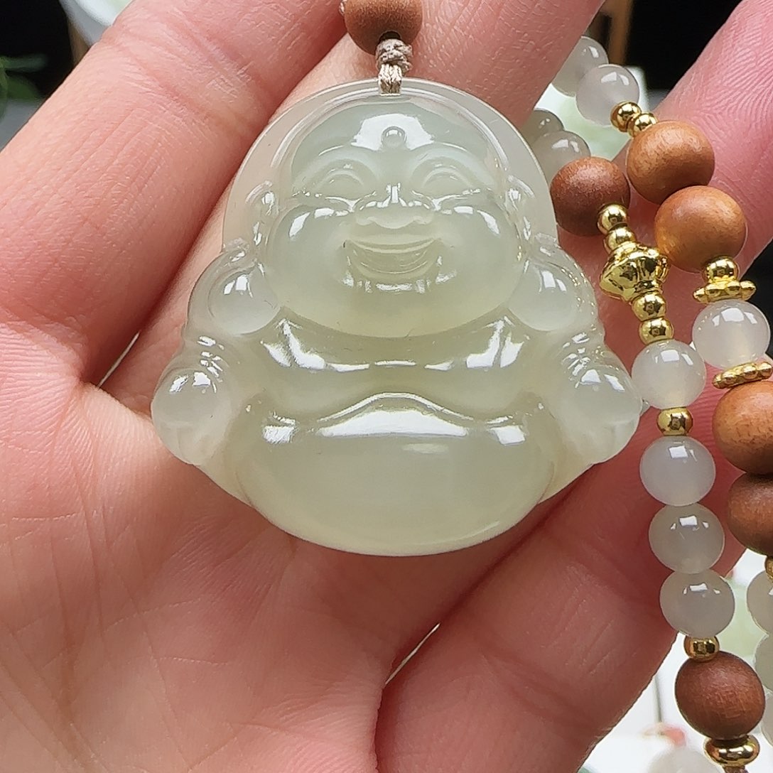 和田玉颈饰未镶嵌35