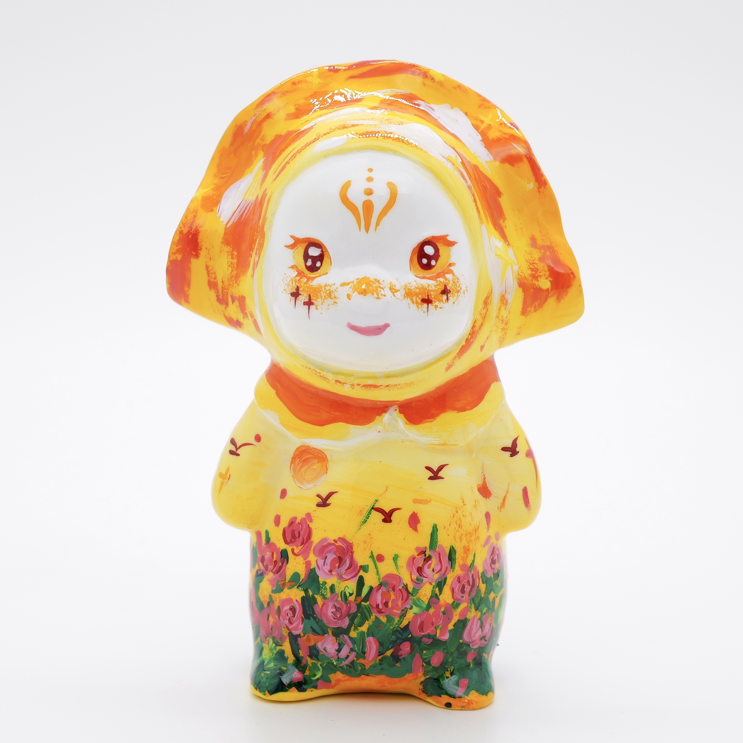 PM 王甜心工作室《饺子娃娃》石膏作品，仅一件（非王甜心本人绘画）