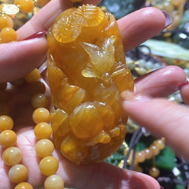 岫玉毛衣链未镶嵌