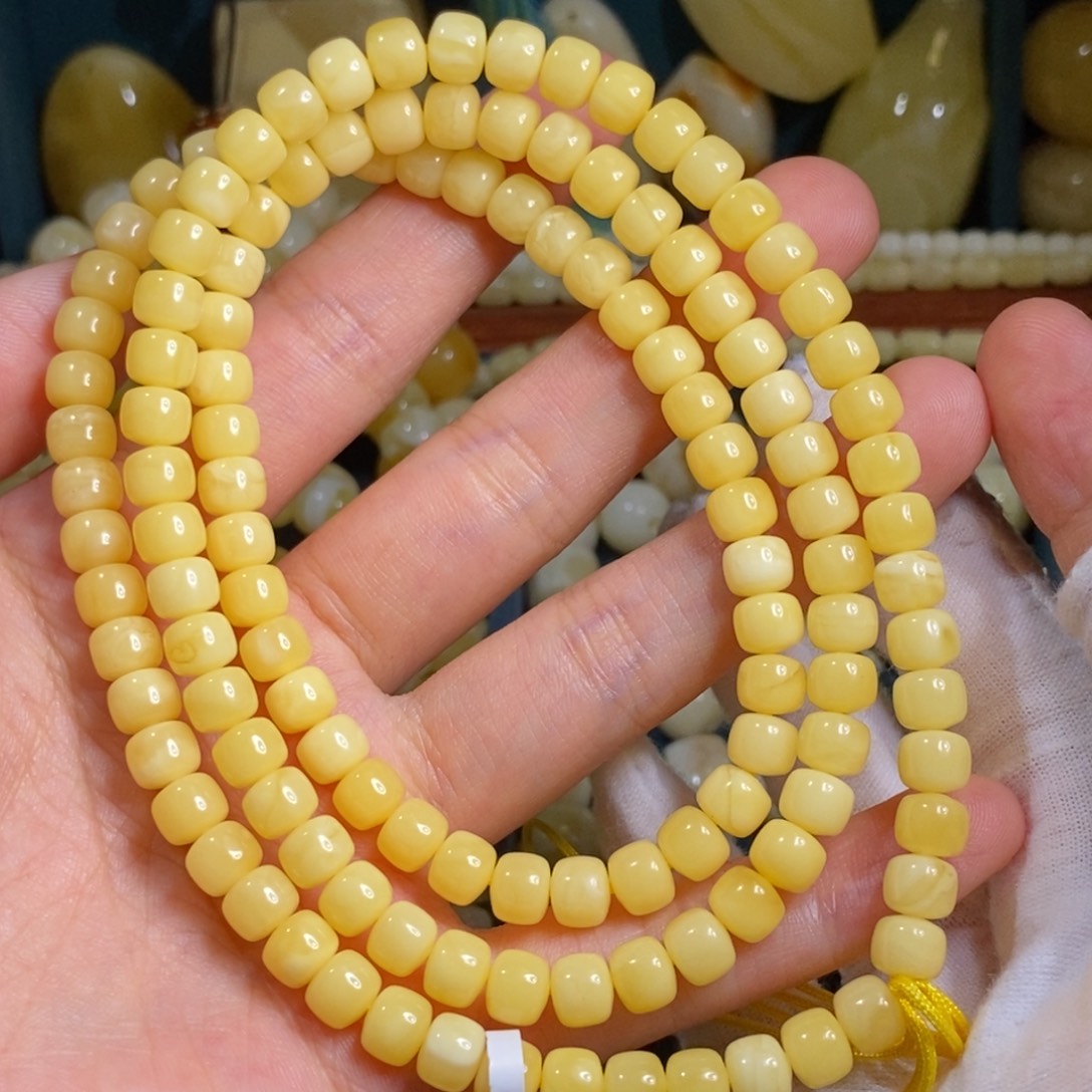 未镶嵌蜜蜡裸石6.5链子