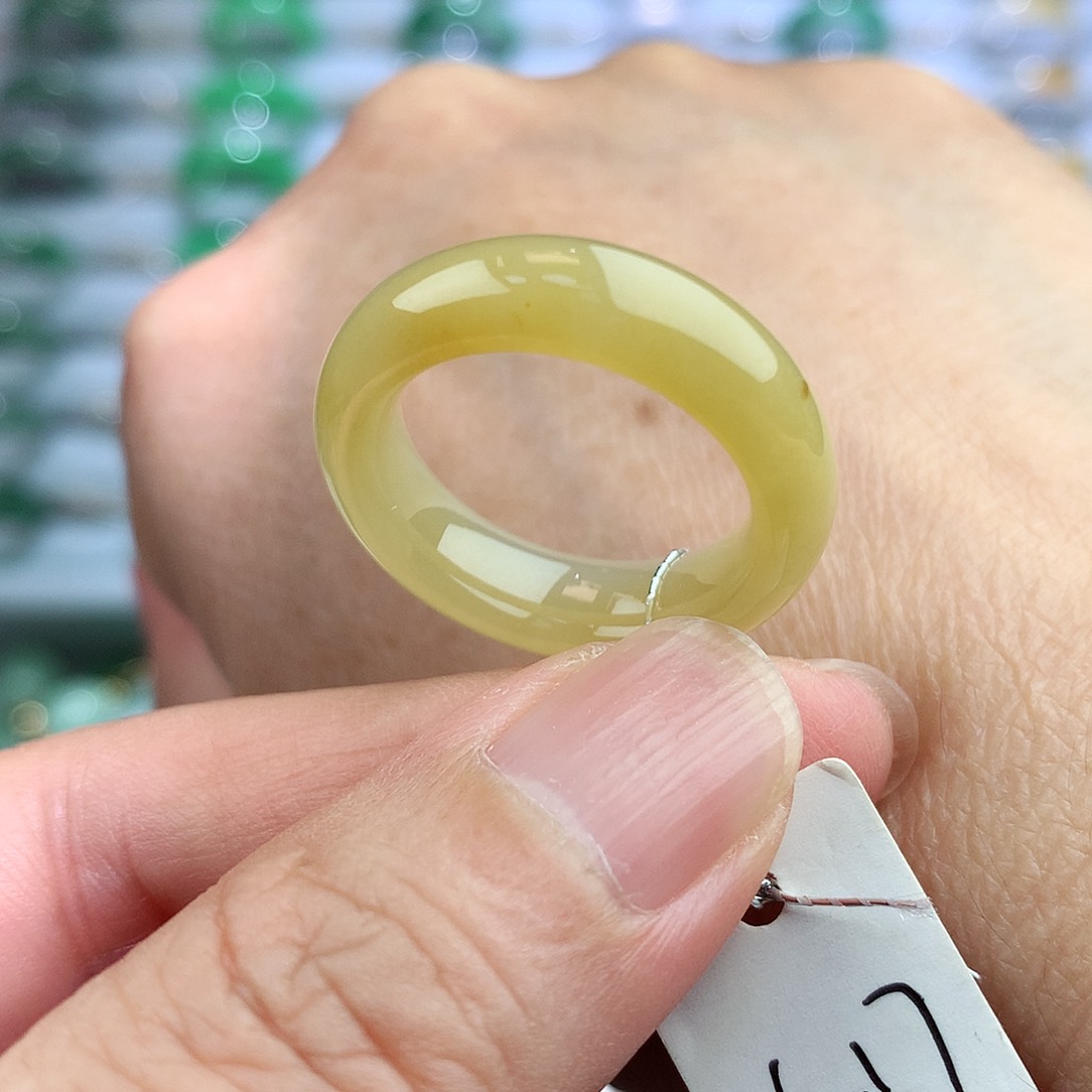 未镶嵌戒指翡翠16-17号