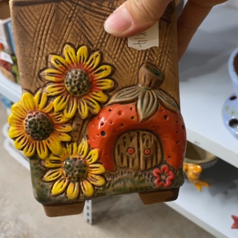 【闪购商品】红陶粗陶材质多肉花盆