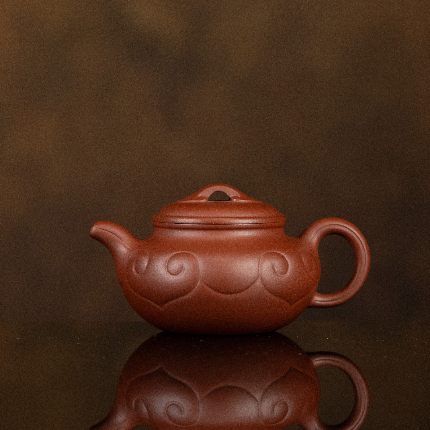 【利贞l仿古如意】原矿红皮龙约200cc手工制茶壶家用茶具STS