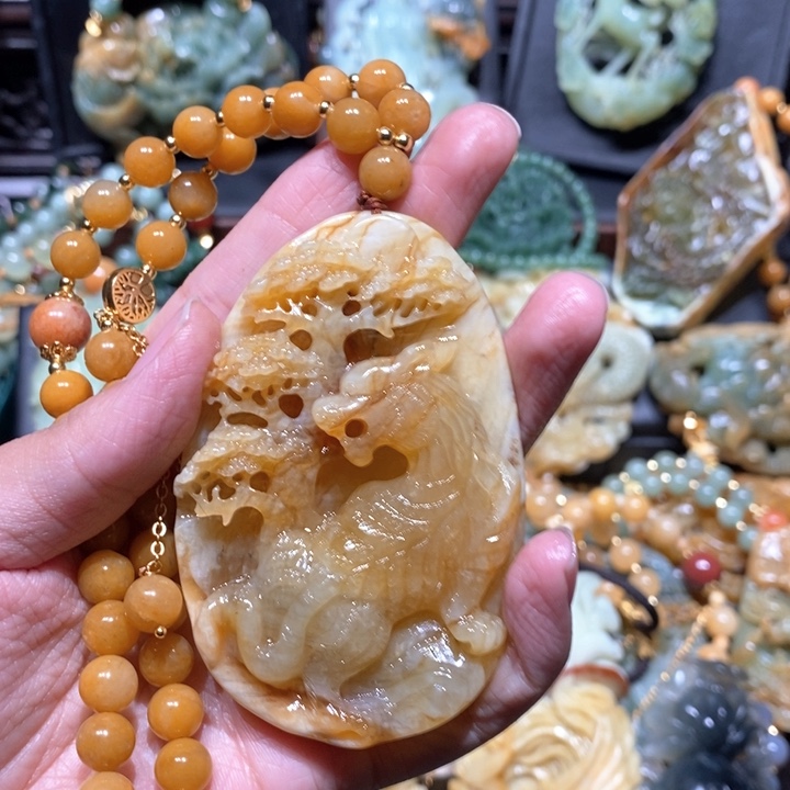 岫玉毛衣链未镶嵌