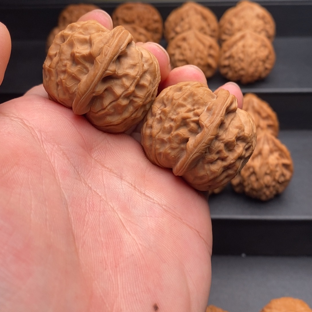 文玩核桃把件38石门元宝