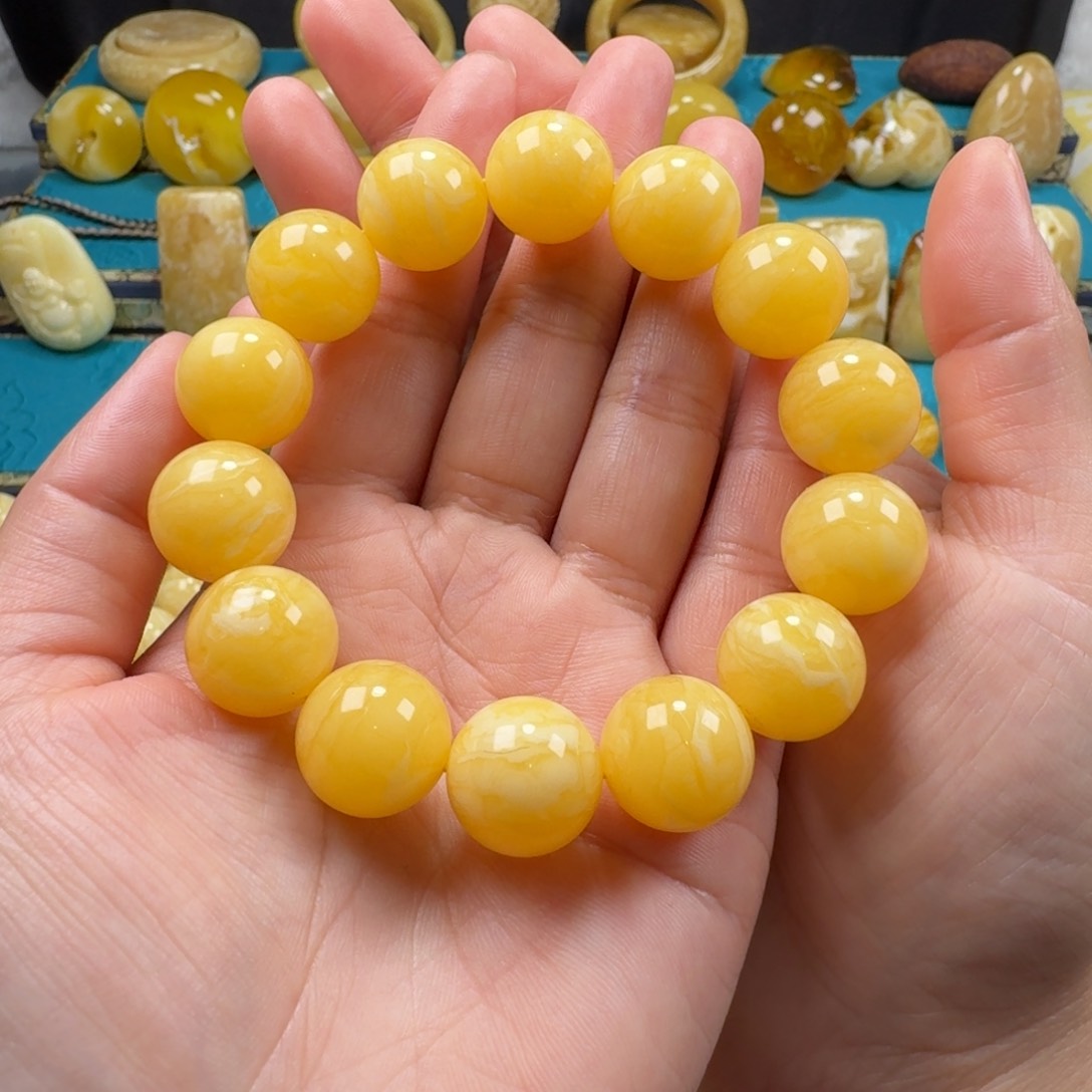 蜜蜡手链未镶嵌蜜蜡