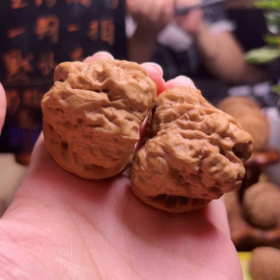 峬***峬把件文玩核桃41尺白茬蛤蟆12