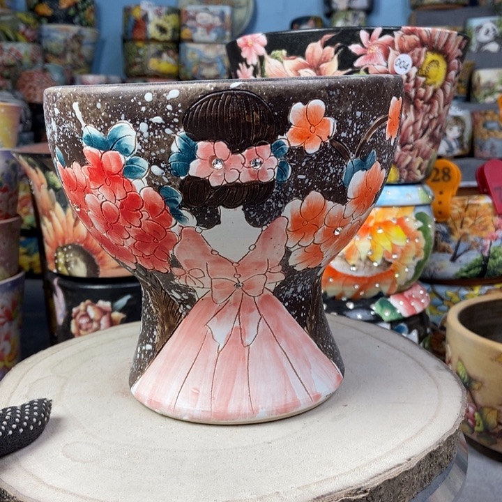 红陶景德镇艺术手绘作品