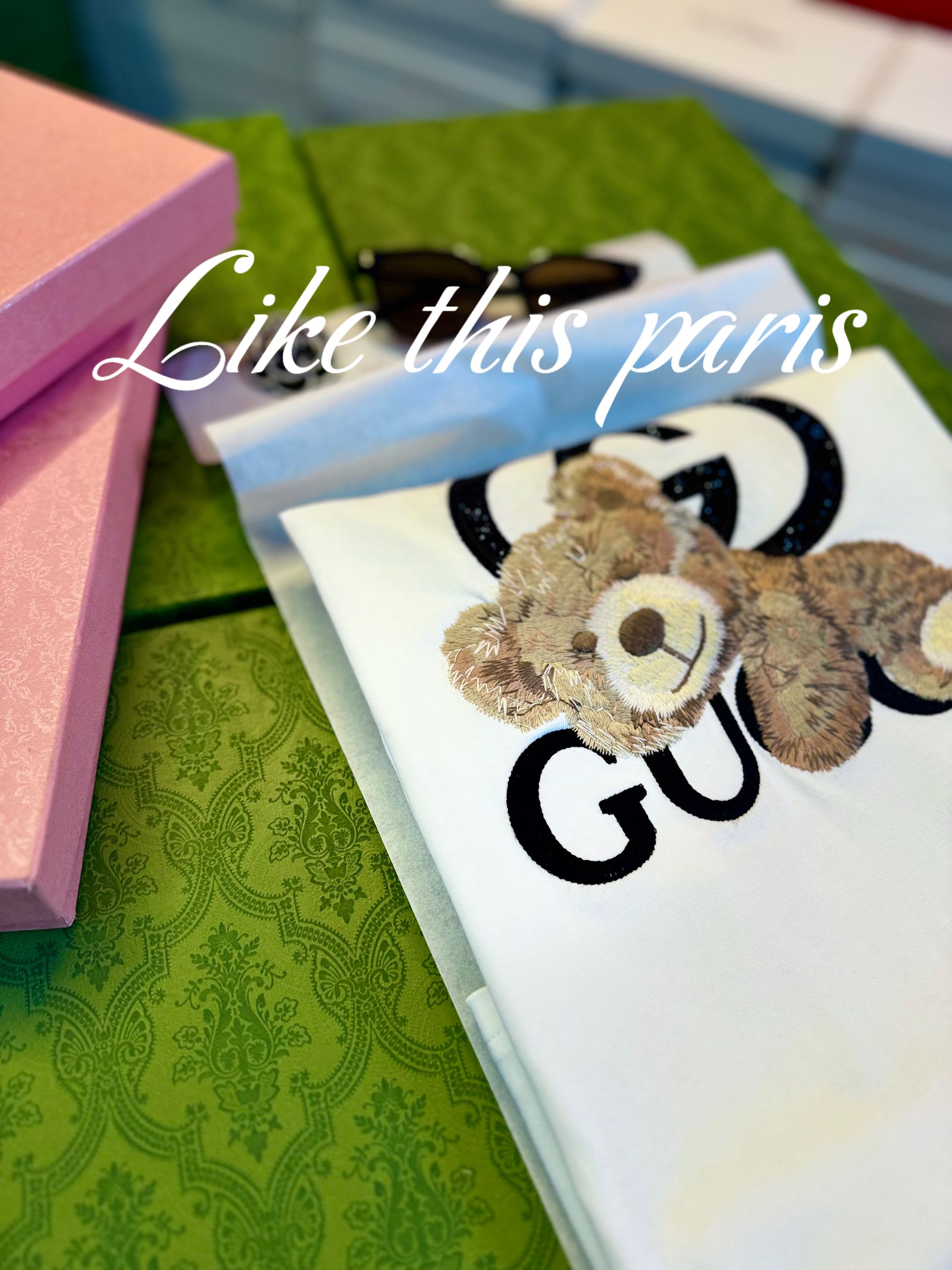 【小古熊】ss25年新款 重工水钻手工彩绘工艺 时尚高级短袖百搭