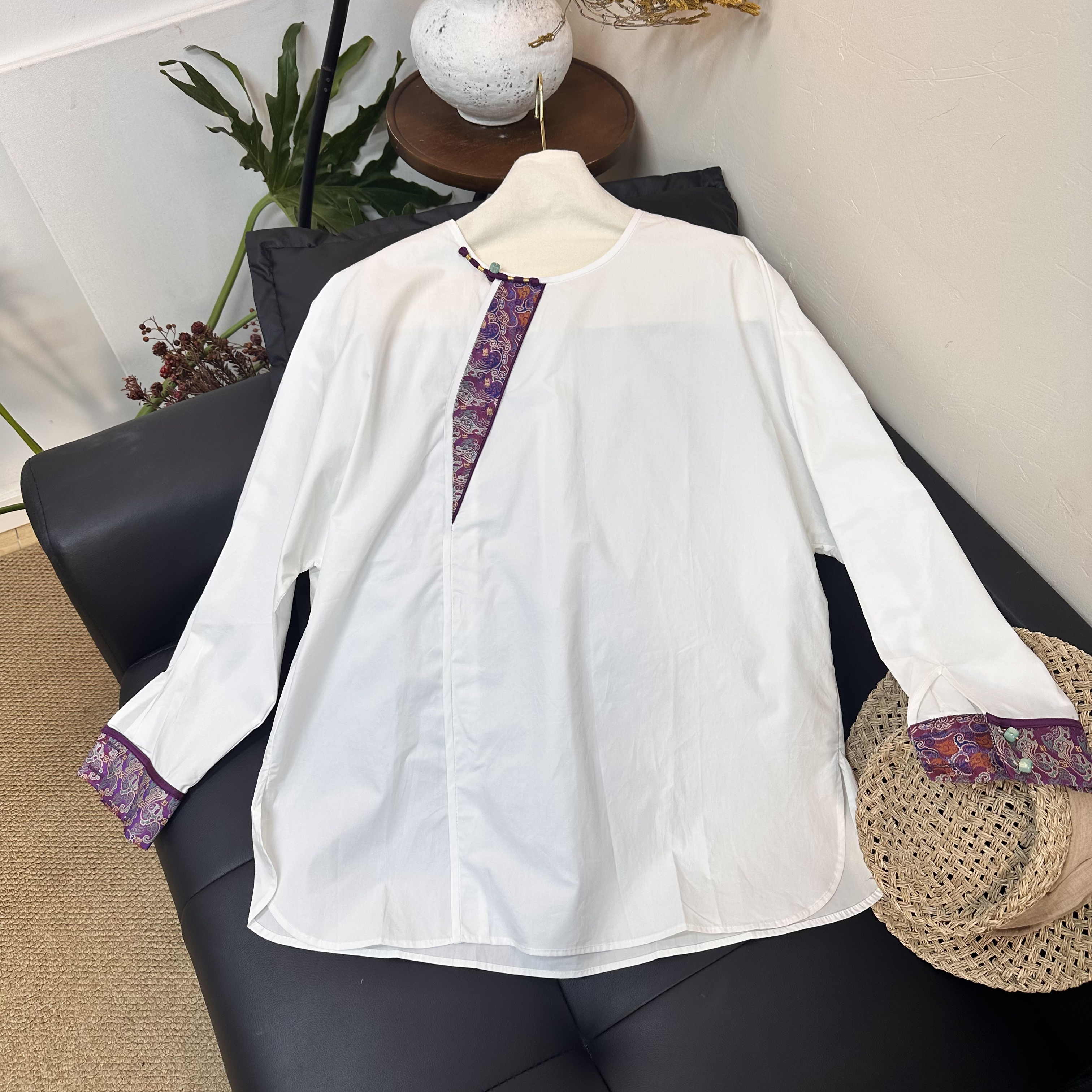 廓形新中式纯棉百搭衬衣